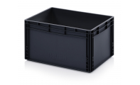ESD plastic box 60x40x32 cm, 66 liters